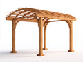 Tonnelle de jardin - Bois - 335 x 285 x 255 cm - Brun clair - Style naturel