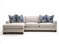 Canapé d'angle - Tissu - 295x170x84 cm - Beige clair - Moderne