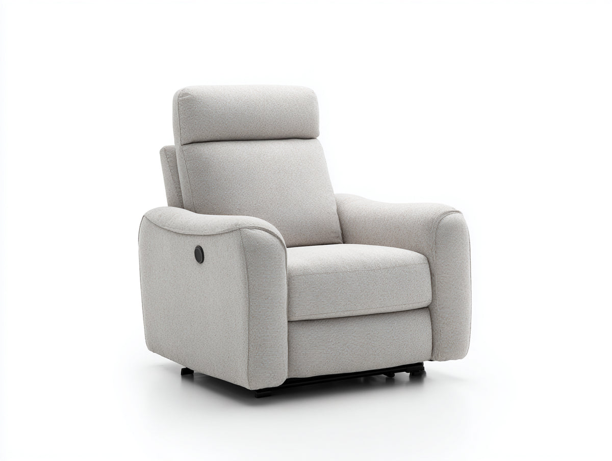 Fauteuil relax - Tissu - 90 x 88 x 105 cm - Gris clair - Minimaliste moderne