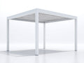 Tonnelle de jardin - Aluminium - 400 x 300 x 255 cm - Blanc - Style contemporain