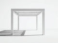 Tonnelle de jardin - Aluminium - 330 x 280 x 248 cm - Blanc - Style moderne