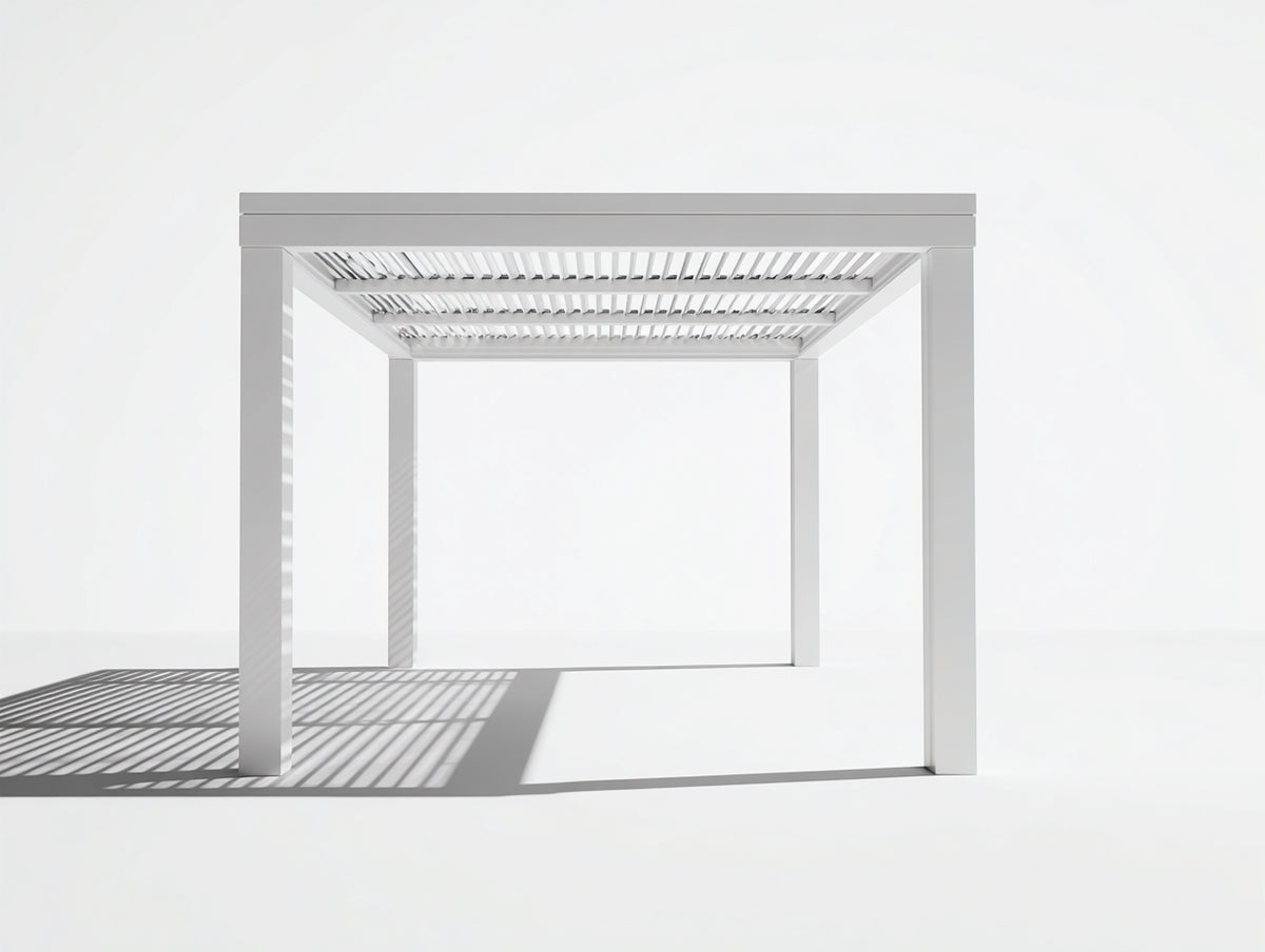 Tonnelle de jardin - Aluminium - 330 x 280 x 248 cm - Blanc - Style moderne